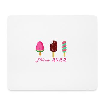 ibiza 2022,ibiza,eis, urlaub,sommer - Mousepad (Querformat) - Weiß - Vorne