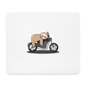 Paresse, moto, moto, chill - Tapis de souris (format paysage) - blanc - Devant