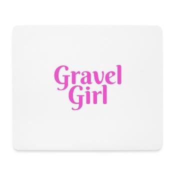 Gravel Girl Road Bike Gravel Bike - Tapis de souris (format paysage) - blanc - Devant