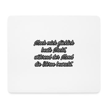 Die Hölle - Mach mich glücklich heute Nacht - Mousepad (Querformat) - Weiß - Vorne