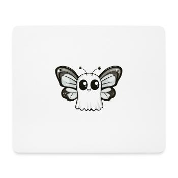 Butterfly Halloween Comic Ghost - Mouse Pad (horizontal) - white - Front