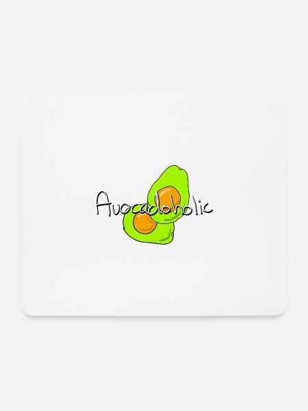 Avocat accro à l’avocat - Tapis de souris (format paysage) - blanc