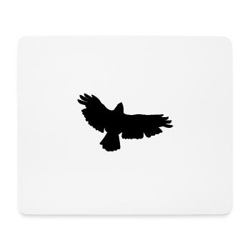 Raubvogel Design - Mousepad (Querformat) - Weiß - Vorne