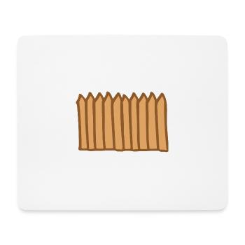 Fence - Mouse Pad (horizontal) - white - Front