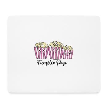popcorn,familie pop,comic,pink - Mousepad (Querformat) - Weiß - Vorne