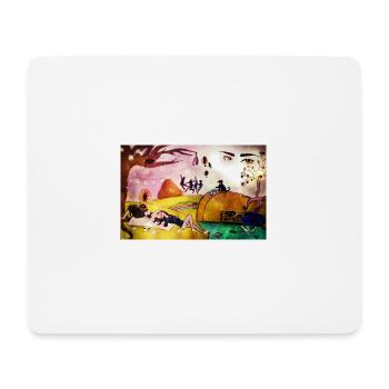 art abstrait - Tapis de souris (format paysage) - blanc - Devant