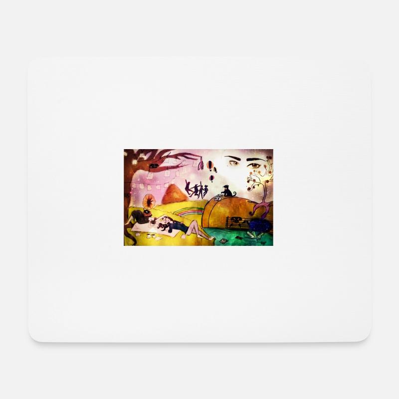 abstract art - Mouse Pad (horizontal) - white
