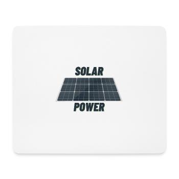 Solar Power Photovoltaik Modul Nachhaltigkeit - Mousepad (Querformat) - Weiß - Vorne