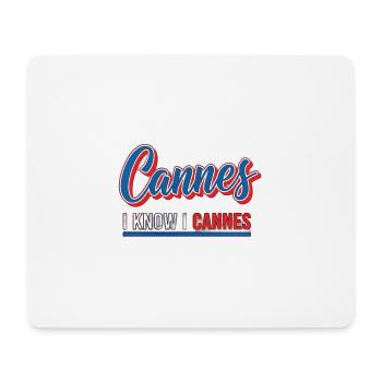 Farbenfrohes CANNES T-Shirt Design - Mousepad (Querformat) - Weiß - Vorne