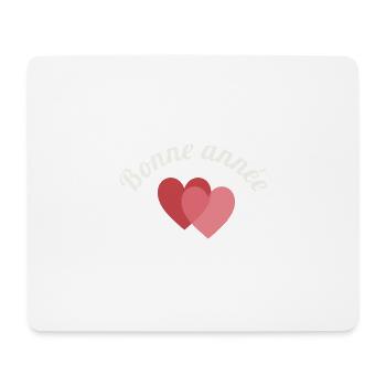 JAHR. FROHES NEUES JAHR. NEUES JAHR. WÜNSCHE - Mousepad (Querformat) - Weiß - Vorne