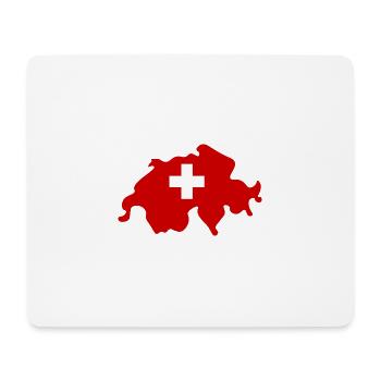 Suisse - Tapis de souris (format paysage) - blanc - Devant