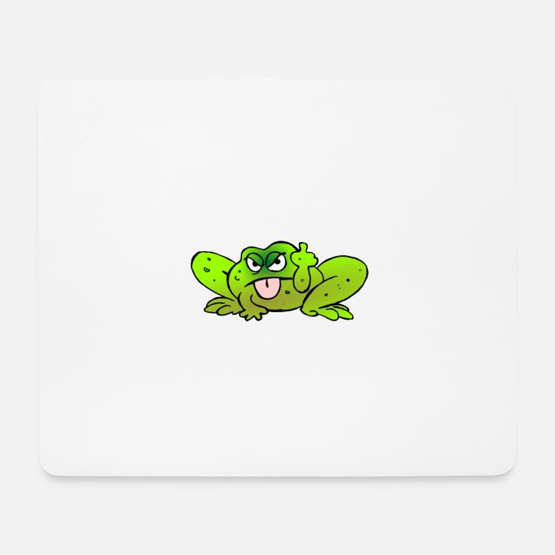 Toad pulls the tongue - Mouse Pad (horizontal) - white