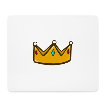 couronne - Tapis de souris (format paysage) - blanc - Devant