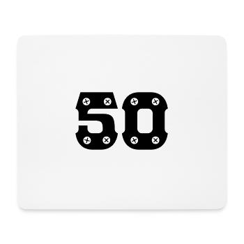 Idée cadeau de 50e anniversaire - Tapis de souris (format paysage) - blanc - Devant