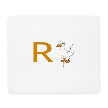 Rente Ente - Mousepad (Querformat) - Weiß - Vorne