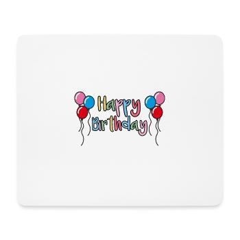 Joyeux anniversaire Félicitations Idée cadeau - Tapis de souris (format paysage) - blanc - Devant