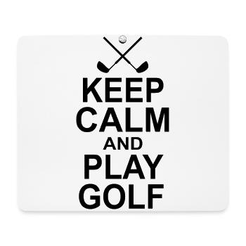 Keep Calm And Play Golf Golf Player Golfing Driver - Mousepad (Querformat) - Weiß - Vorne