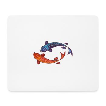 Meerestiere - Mousepad (Querformat) - Weiß - Vorne