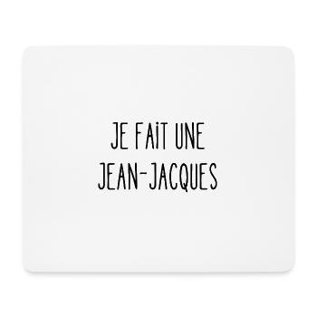je fait une jean-jacques - Tapis de souris (format paysage) - blanc - Devant