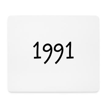 Année de naissance 1991 Idée cadeau Anniversaire - Tapis de souris (format paysage) - blanc - Devant