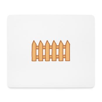 Fence - Mouse Pad (horizontal) - white - Front