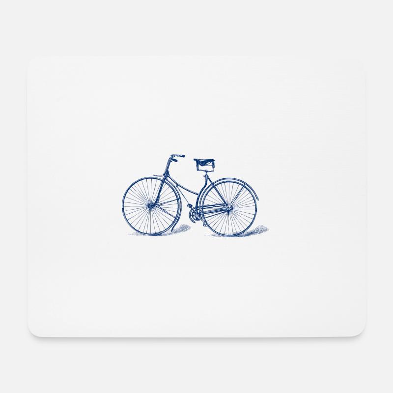 Fahrrad - Mousepad (Querformat) - Weiß