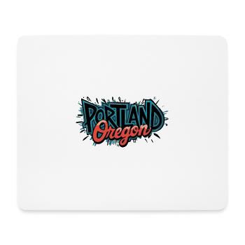 Oregon Portland Amerika Bundesstaat für Oregon - Mousepad (Querformat) - Weiß - Vorne
