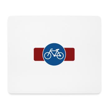 Fahrrad - Mousepad (Querformat) - Weiß - Vorne
