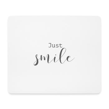 Beaux dictons Positif Il suffit de sourire - Tapis de souris (format paysage) - blanc - Devant