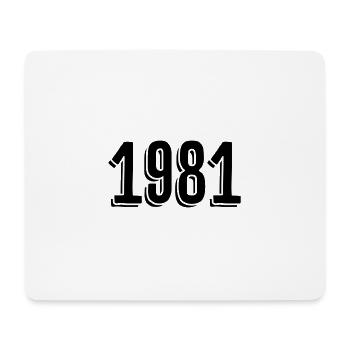 Year of birth 1981 Gifts - Mouse Pad (horizontal) - white - Front