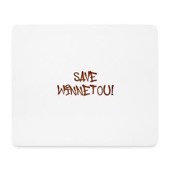 enregistrer winnetou,police,typo,noir,occidental,marron - Tapis de souris (format paysage) - blanc - Devant