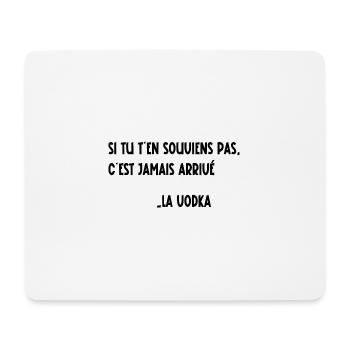 si tu t'en souviens pas - Tapis de souris (format paysage) - blanc - Devant