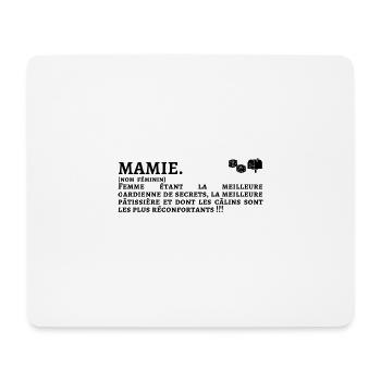 Mamie définition - Tapis de souris (format paysage) - blanc - Devant