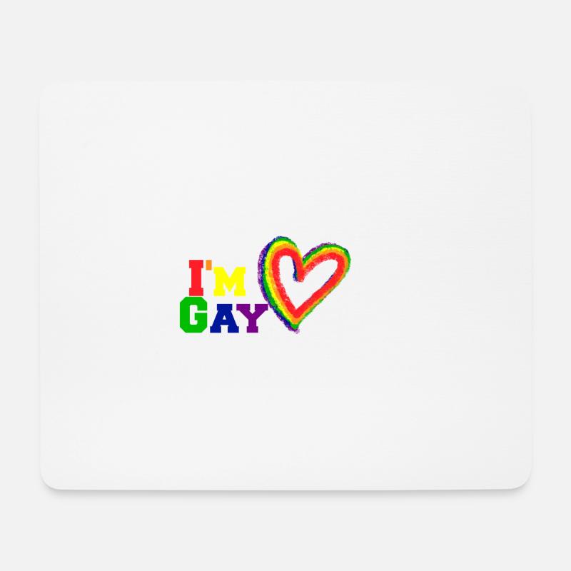 I'm Gay - Mouse Pad (horizontal) - white