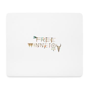 winnetou gratuit, winnetou, indiens, plumes, capteur de rêves - Tapis de souris (format paysage) - blanc - Devant
