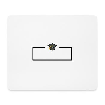 Ausbildung Studium Rahmen - Mousepad (Querformat) - Weiß - Vorne