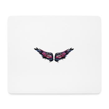 angelwings,wings,watercolor,colorful,angel wings - Mouse Pad (horizontal) - white - Front