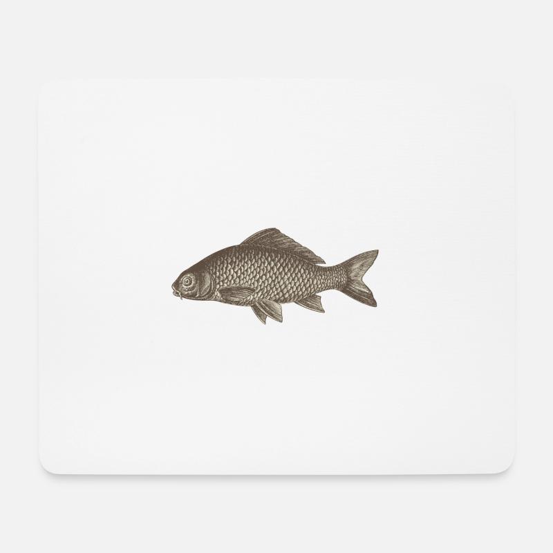 Meerestiere - Mousepad (Querformat) - Weiß