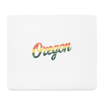 Oregon Portland Amerika Bundesstaat für Oregon - Mousepad (Querformat) - Weiß - Vorne