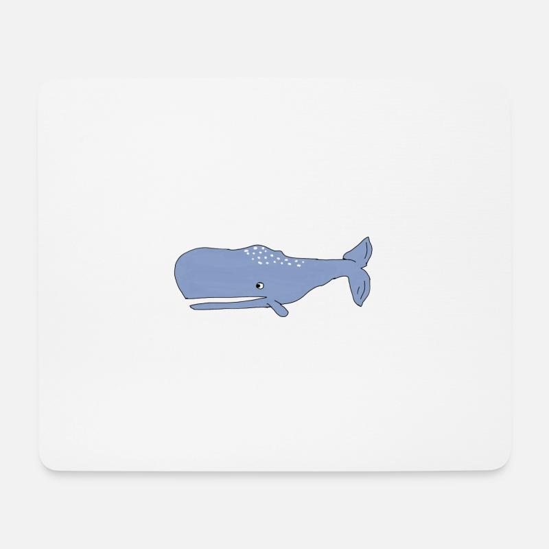 Pottwal - Mousepad (Querformat) - Weiß