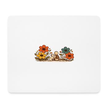 Der kleine Gedanke | Beste Freunde - Mousepad (Querformat) - Weiß - Vorne