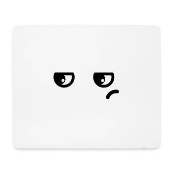 Augen Genervt Kawaii - Mousepad (Querformat) - Weiß - Vorne