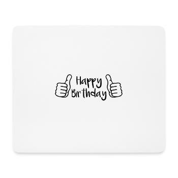 Anniversaire Pouce levé - Tapis de souris (format paysage) - blanc - Devant
