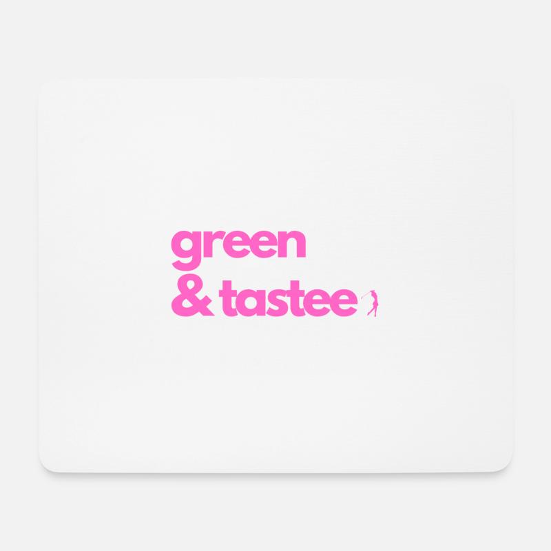 green & tastee (Tasty) Golf - Mousepad (Querformat) - Weiß