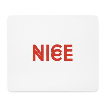 Nice Nice - Tapis de souris (format paysage) - blanc - Devant