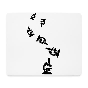 Icône d’icône de microscope - Tapis de souris (format paysage) - blanc - Devant