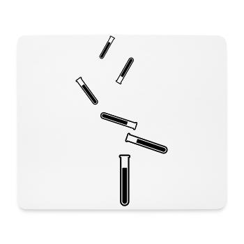 Test tube symbol - Mouse Pad (horizontal) - white - Front