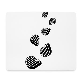 Steak de viande - Tapis de souris (format paysage) - blanc - Devant