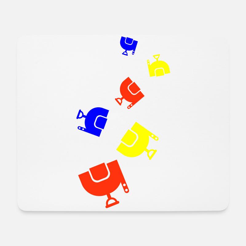 Sattel Symbol - Mousepad (Querformat) - Weiß