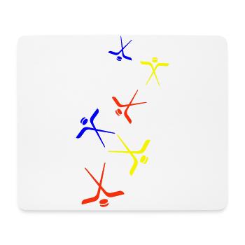 icehockey symbol - Mousepad (Querformat) - Weiß - Vorne